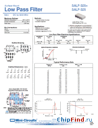 Datasheet SALF-325+ manufacturer Mini-Circuits